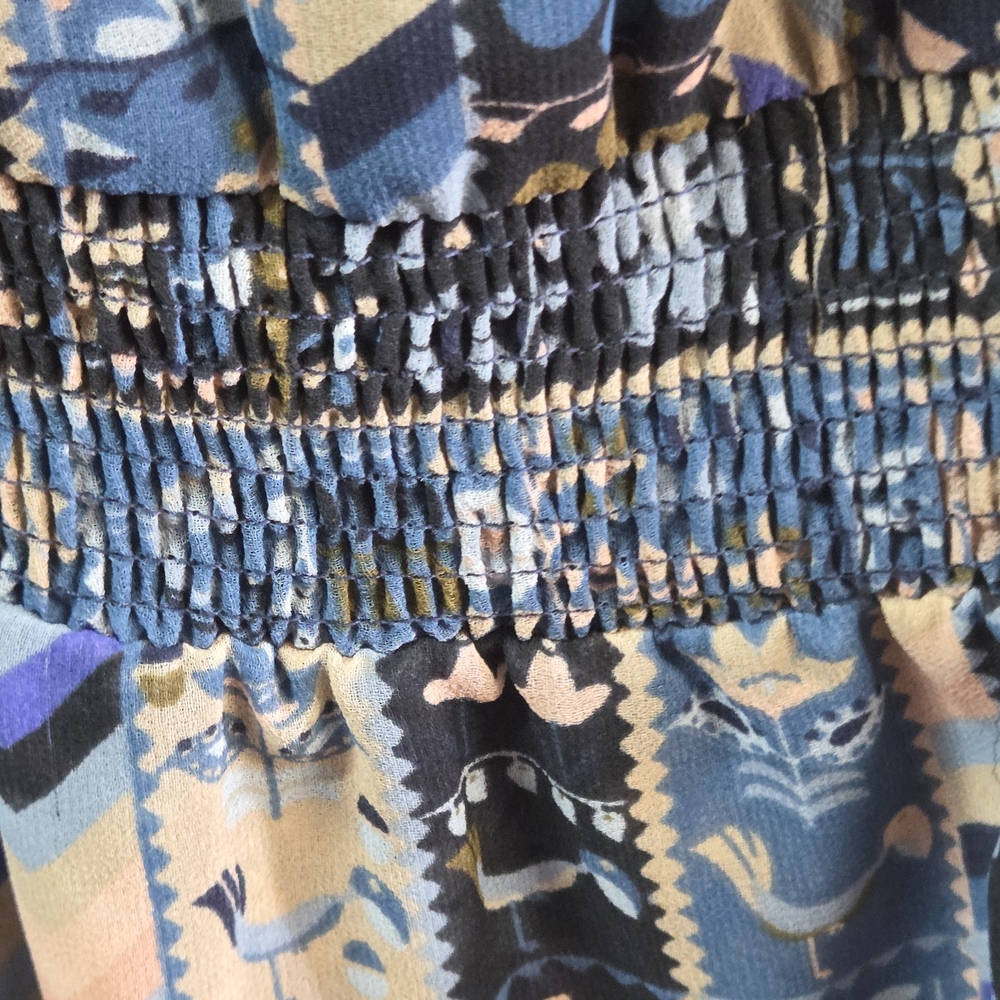 Chic Multicolor Patterned Mini Dress - Picture 6 of 7